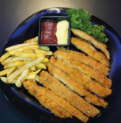 Pollo Katsu con Papas Fritas
